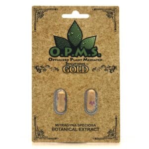 OPMS Gold Kratom Extract Capsules - 2 Kratom Capsules