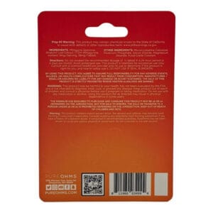 Pure Ohms Citrus Splash 7-Hydroxymitragynine 18mg tablets in a vibrant 4-count blister pack