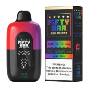 Milky Loops Disposable Vape 20000 Puffs by Fifty Bar 20K FM 1464